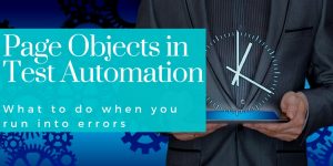 page object pattern course teaches what to do when you run into errors