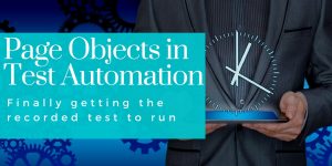 Page objects in test automation course shows how to finally get the test to run