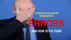 common selenium errors