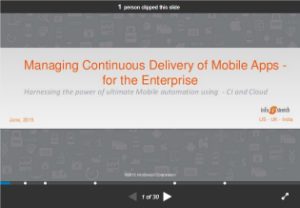 selenium webdriver resources -slides/ presentation -managing continous delivery of mobile apps