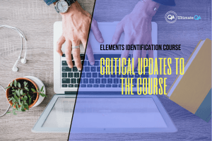 Critical Updates to the Course of the elements identification course
