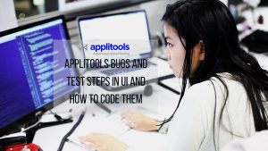 applitools bugs and test steps in the UI