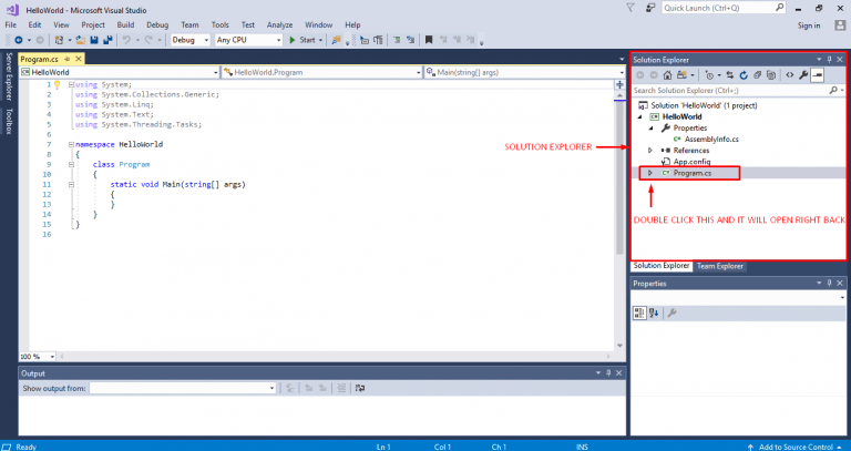 Build solution visual studio где