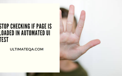 Stop Checking If Page Is Loaded In Automated UI Test