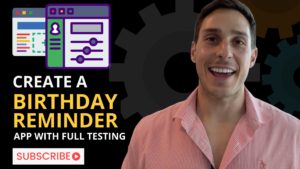 Create Birthday Reminder React App with Full Testing