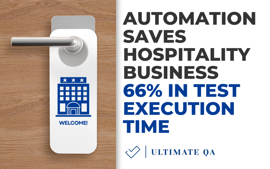 Automation saves hospitality business 66% in test execution time