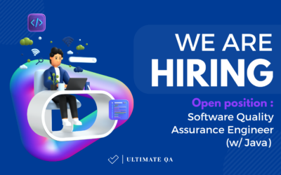 Full-Time Position Software Quality Assurance Engineer (w/ Java)