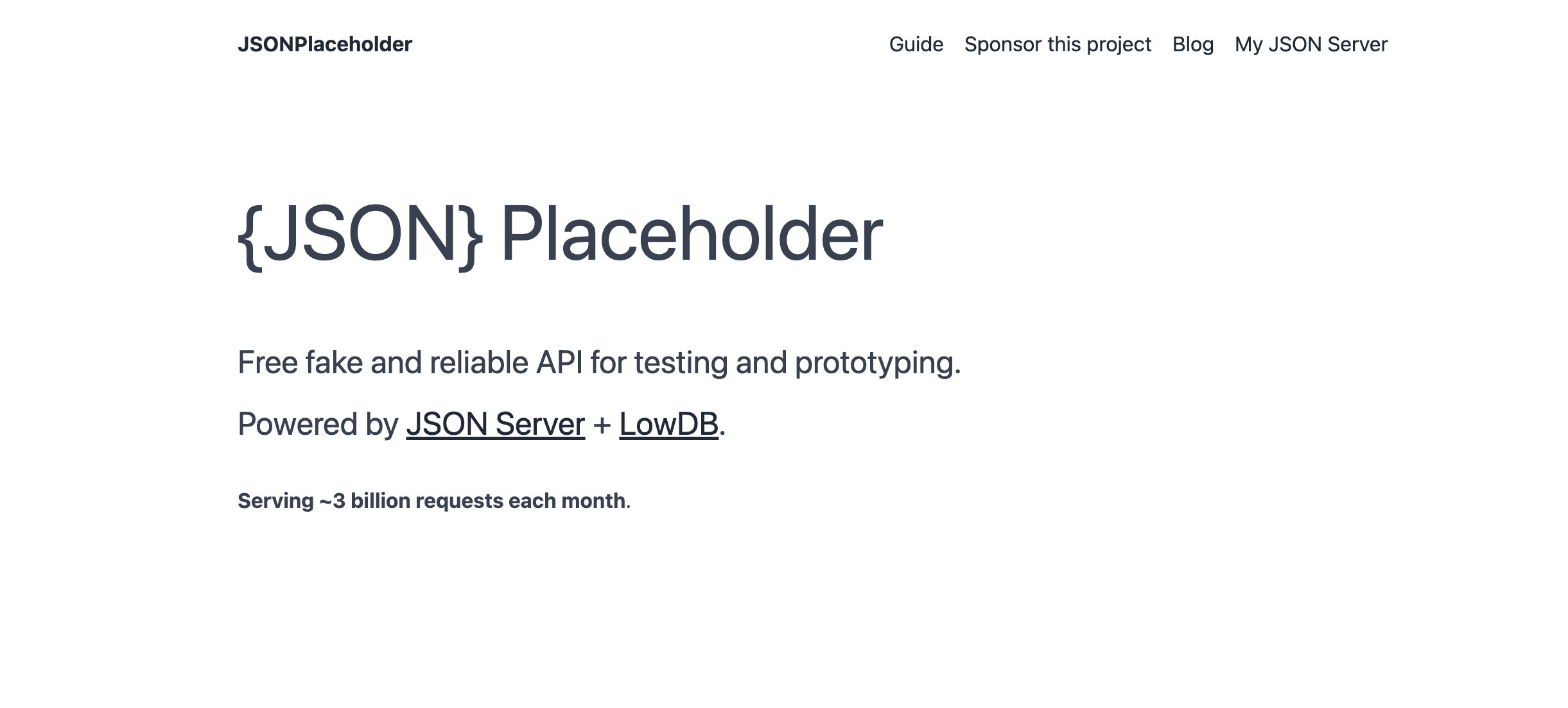 JSONPlaceholder API